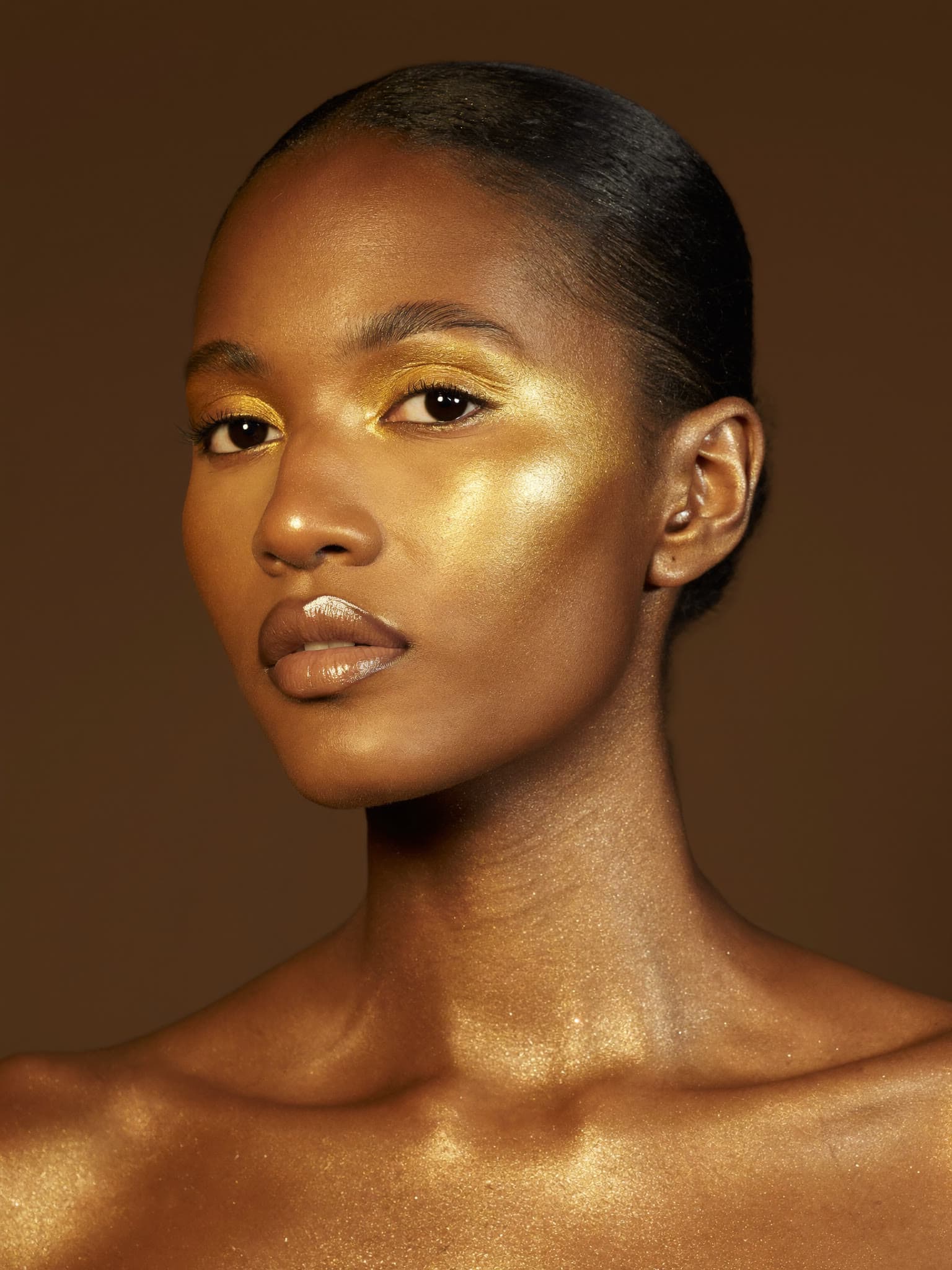 Golden Glow makeup look — concept imagery